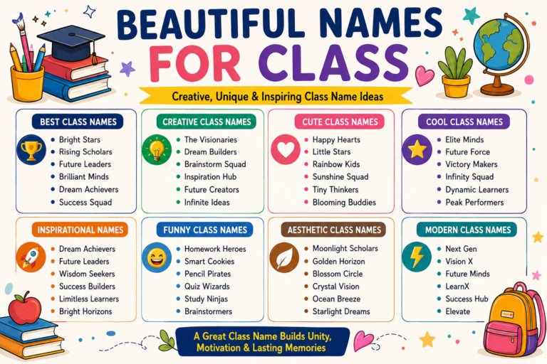 Beautiful Names for Class