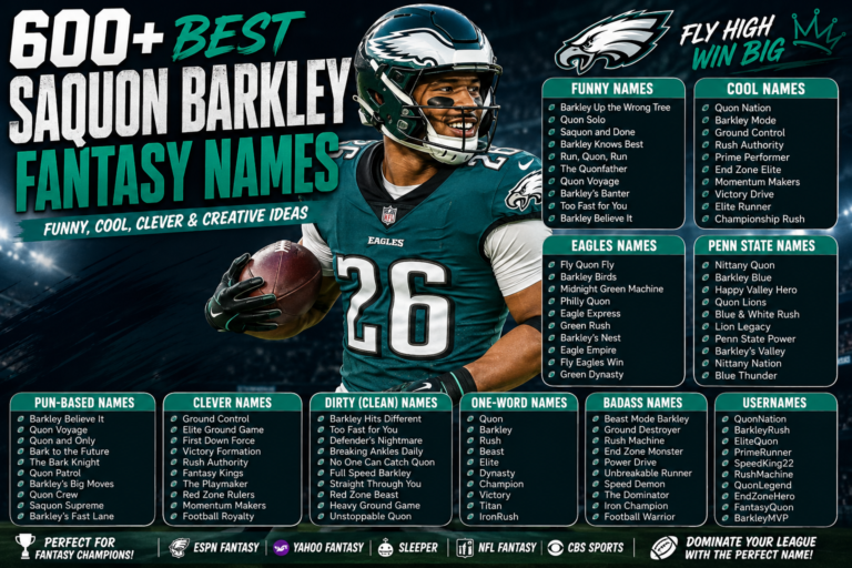 Saquon Barkley Fantasy Names