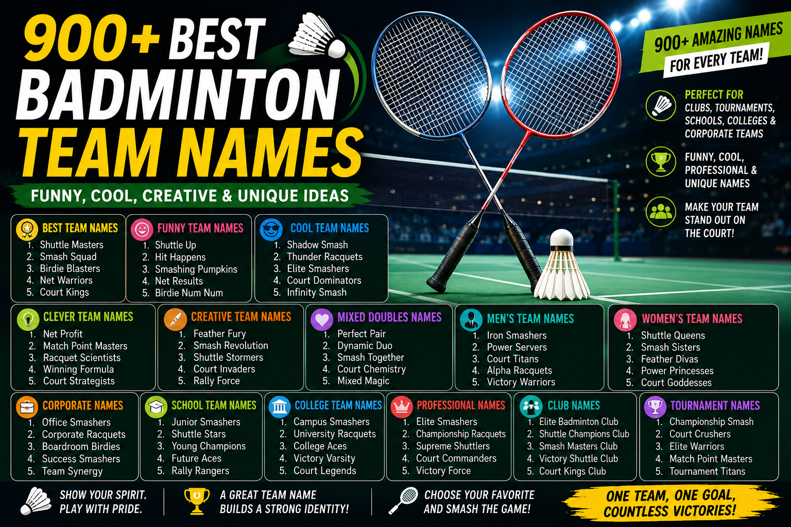 Badminton Team Names