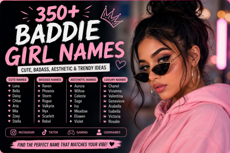 baddie girl name