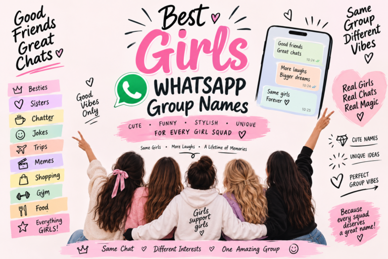 girls WhatsApp group name