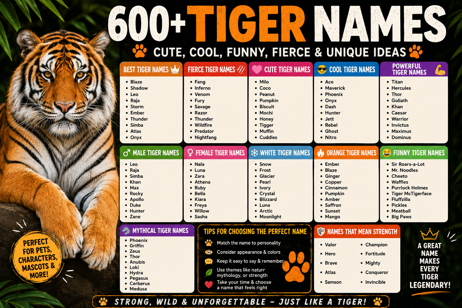 tiger name