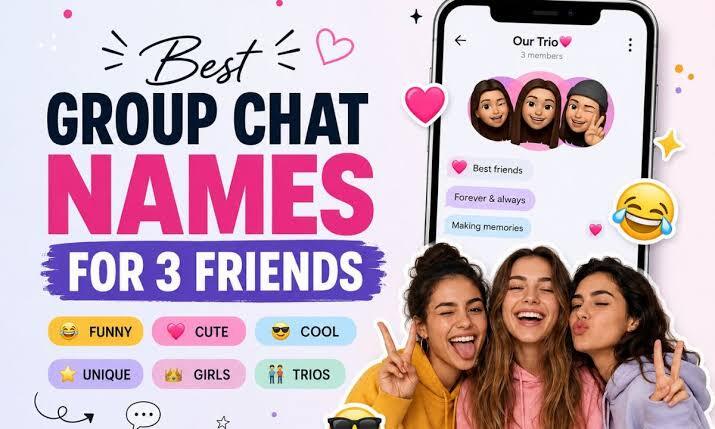 trio group chat names