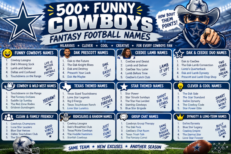 Cowboys Fantasy Football Names