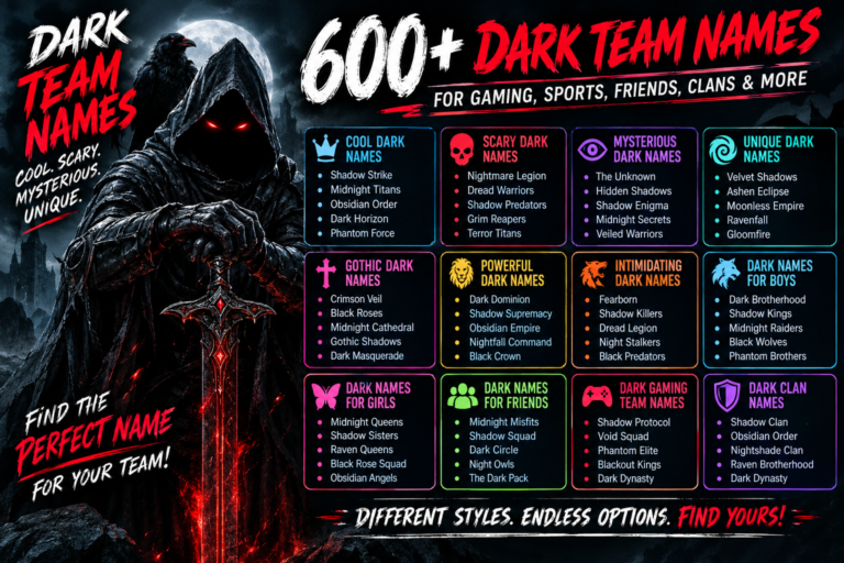 dark team names